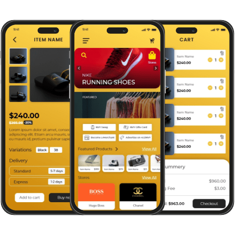 Phleekz mobile app interface - Codexia Technologies
