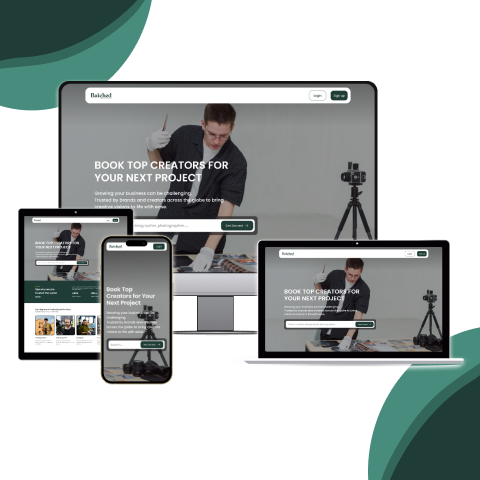 Batched creator booking & collaboration platform — web app built by Codexia